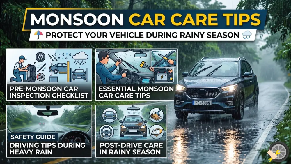 You are currently viewing Monsoon Car Care Tips: Protect Your Vehicle During Rainy Season